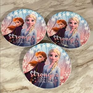 Elsa and Anna Frozen Melamine Plates (3)